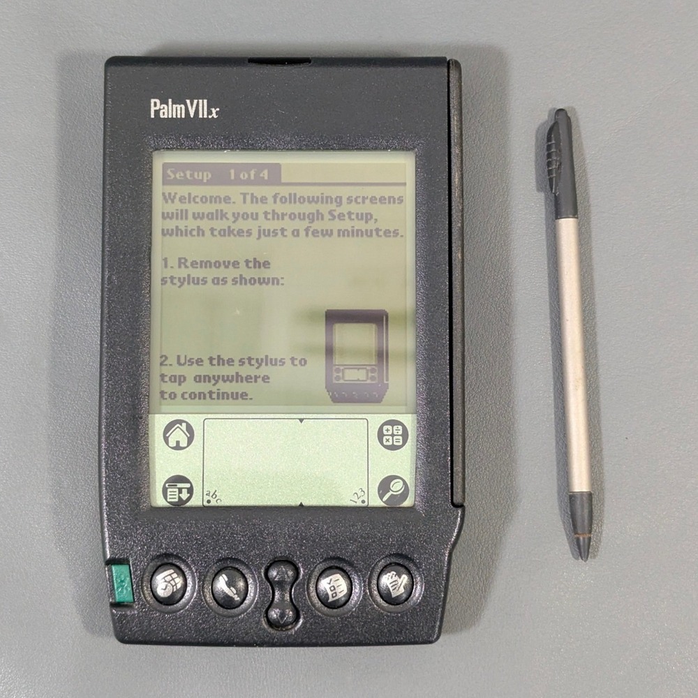Palm VIIx Handheld PDA Vintage Computing Device with Stylus. Working